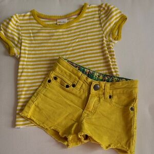 Mini Boden 3T short sleeve shirt and shorts outfit